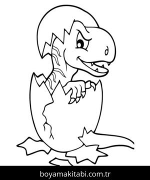 Dinazor boyama sayfası – eğitici aktivite, yaratıcılık