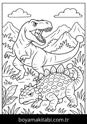 Dinazor boyama sayfası, Dinosaurs coloring page, , 41)
