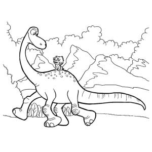 Dinazor boyama sayfası,  coloring page, Arlo İyi Dinozor, 