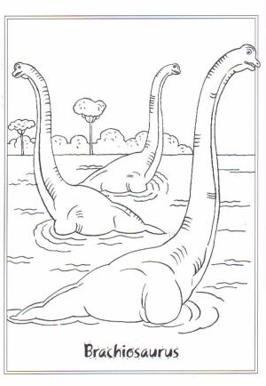 Dinazor boyama sayfası, coloring page, Brachiosaurus Ücretsiz,