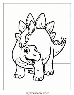 Dinazor boyama sayfası – evde etkinlik, ücretsiz yazdır