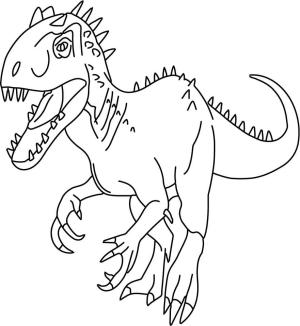 Dinazor boyama sayfası,  coloring page, Büyük Indoraptor, 