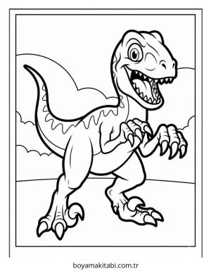 Dinazor boyama sayfası – çocuklar için, çizgi film temalı