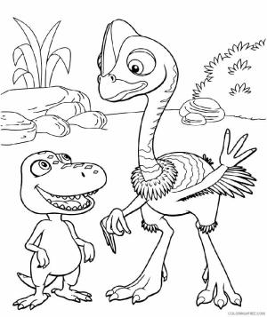 Dinozor Treni boyama sayfası,  coloring page, Dinozor Ve Arkadaşı, 