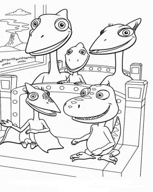 Dinozor Treni boyama sayfası,  coloring page, Aile, Dinozor, Tren, Oturma, 