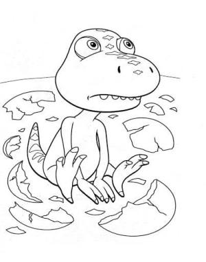 Dinozor Treni boyama sayfası,  coloring page, Bebek Dinozor, 