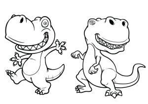 Dinozor boyama sayfası,  coloring page, Bebek T-Rex, 