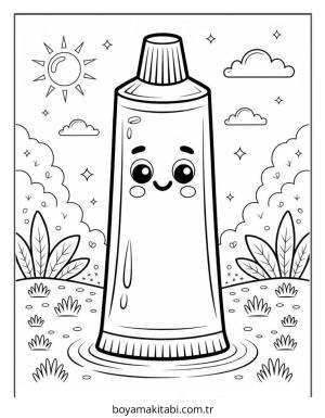 Diş boyama sayfası – eğitici aktivite, yaratıcılık