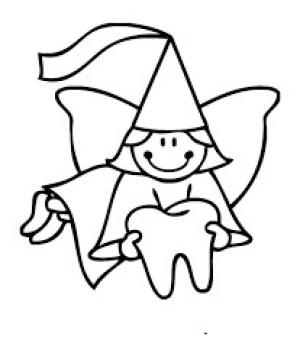 Diş boyama sayfası,  coloring page, Diş Perisi, 