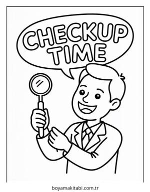 Diş boyama sayfası – eğlenceli etkinlik, el becerilerini geliştirir