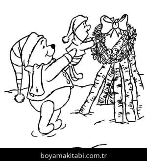 Disney Noel boyama sayfası – boyama çalışması, yaratıcılığı geliştirir