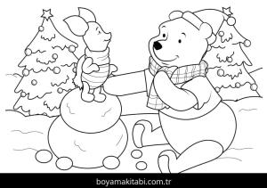 Disney Noel boyama sayfası – boyama çalışması, yaratıcılığı geliştirir