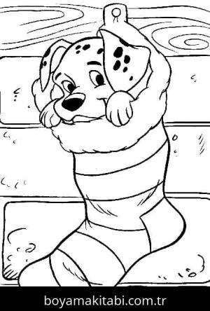 Disney Noel boyama sayfası – eğitici aktivite, yaratıcılık