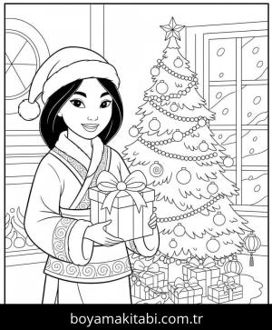 Disney Noel boyama sayfası – renkli çizimler, okul öncesi