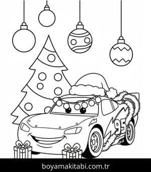 Disney Noel boyama sayfası – kolay boyama, eğitici aktivite