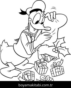 Disney Noel boyama sayfası – PDF indir, sevimli karakter