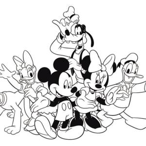 Disney boyama sayfası,  coloring page, Família Disney, 