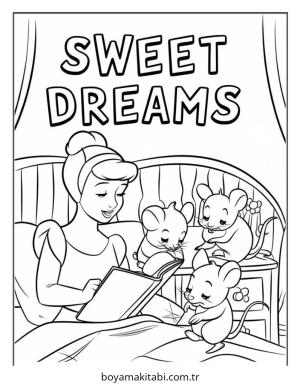 Disney boyama sayfası – renkli çizimler, okul öncesi