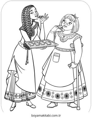 Disney boyama sayfası – eğlenceli etkinlik, el becerilerini geliştirir