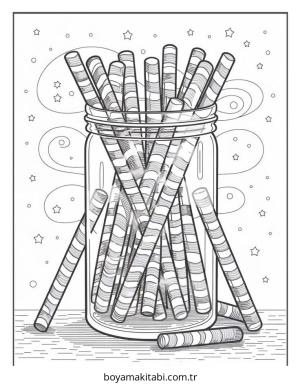 Disney boyama sayfası – çizgi film temalı, basit çizim