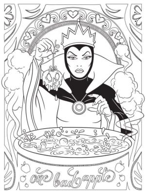 Disney boyama sayfası,  coloring page, Rainha Grimhilde, Vilã Da Disney, 