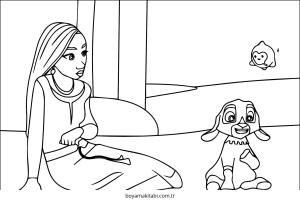 Disney boyama sayfası – okul öncesi, evde etkinlik