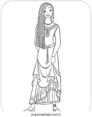 Disney boyama sayfası – sanatsal çalışma, çocuklar için