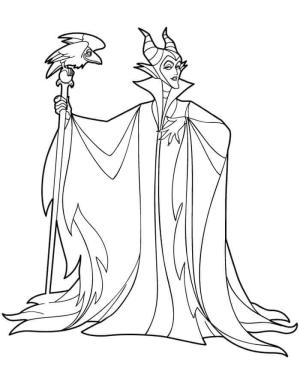 Disney boyama sayfası,  coloring page, Maleficent Disney Villain, 