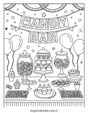 Disney boyama sayfası – çizgi film temalı, basit çizim