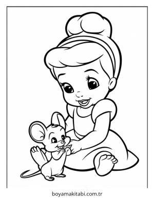 Disney boyama sayfası – kolay boyama, eğitici aktivite