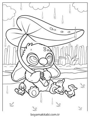 Disney boyama sayfası – basit çizim, kolay boyama