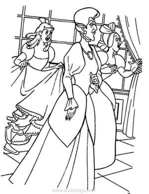 Disney boyama sayfası,  coloring page, Senhora Tremaine Disney Villain, 