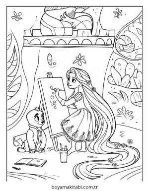 Disney boyama sayfası – çocuk aktivitesi, PDF indir