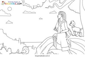 Disney boyama sayfası – renkli çizimler, okul öncesi