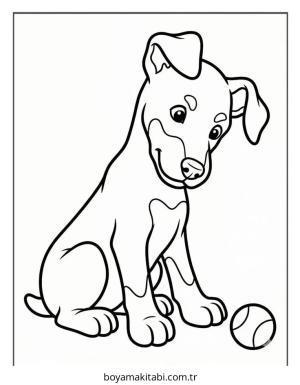 Doberman boyama sayfası – yaratıcılık, eğlenceli etkinlik