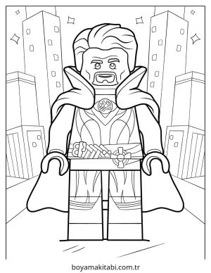 Dr. Strange boyama sayfası – eğlenceli etkinlik, el becerilerini geliştirir