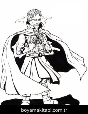 Dr. Strange boyama sayfası – yaratıcılığı geliştirir, keyifli zaman