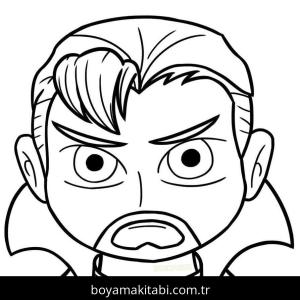 Dr. Strange boyama sayfası – boyama etkinliği, çocuk aktivitesi