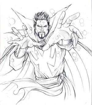 Dr. Strange boyama sayfası,  coloring page, Marvel’dan Doktor Strange, 