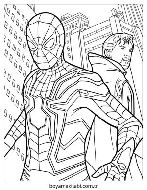 Dr. Strange boyama sayfası – el becerilerini geliştirir, boyama çalışması