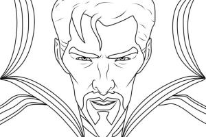 Dr. Strange boyama sayfası,  coloring page, Doktor Strange Deliliğin Çoklu Evreninde filminden yüksek kaliteli boyama sayfası, 