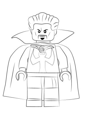 Dr. Strange boyama sayfası,  coloring page, Lego Doktor Strange, 