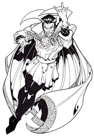 Dr. Strange boyama sayfası,  coloring page, Havalı Doktor Strange, 