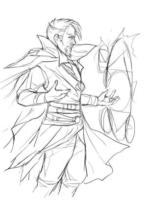 Dr. Strange boyama sayfası,  coloring page, Havalı Doktor Strange, 