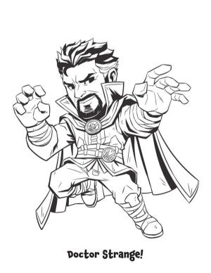 Dr. Strange boyama sayfası,  coloring page, Strange, ustasının mirasını devraldı., 