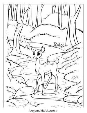 Doğa boyama sayfası – boyama etkinliği, çocuk aktivitesi