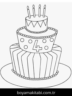 Doğum günü boyama sayfası – yaratıcılığı geliştirir, keyifli zaman