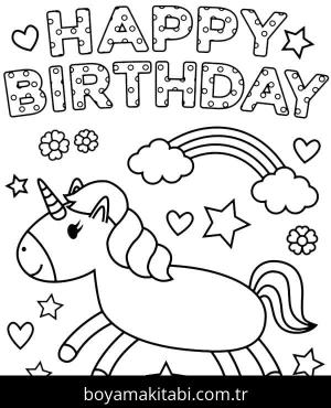 Doğum günü Boyama