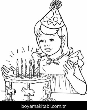 Doğum günü Boyama