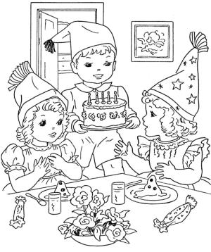 Doğum günü boyama sayfası,  coloring page, Doğum Günü Kitabı, 